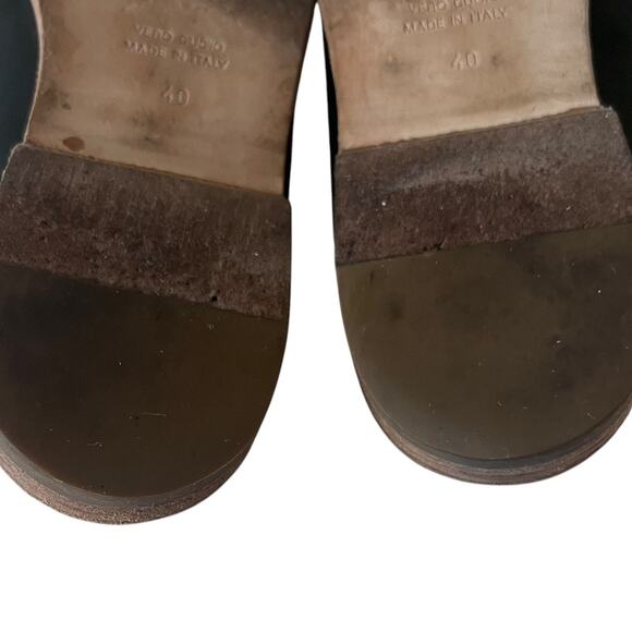 James Perse Helena Black Suede Slide On Mule Shoes Size 40 EU - Picture 7 of 11